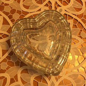 Heart shaped glass box